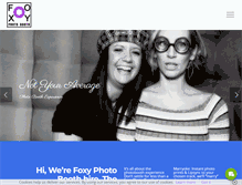 Tablet Screenshot of foxyphotobooth.com